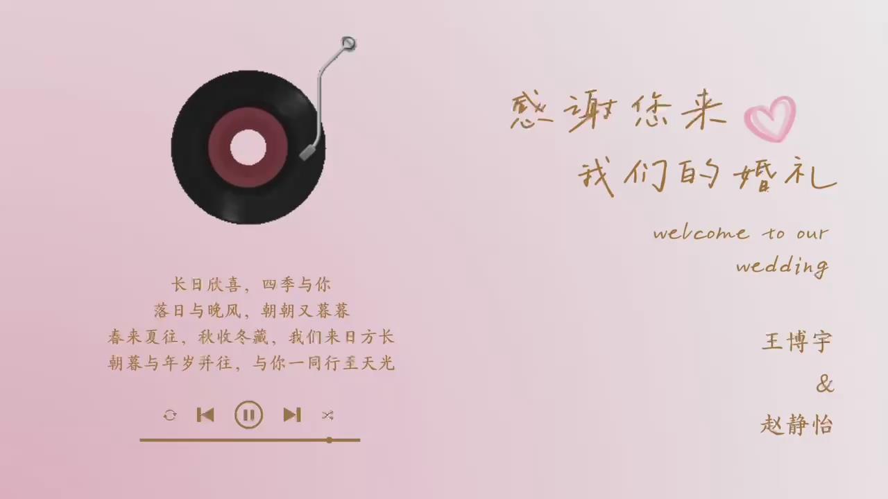 A55婚礼暖场视频(42张)